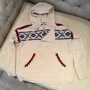 Madewell Fair Isle Hoodie Sweater